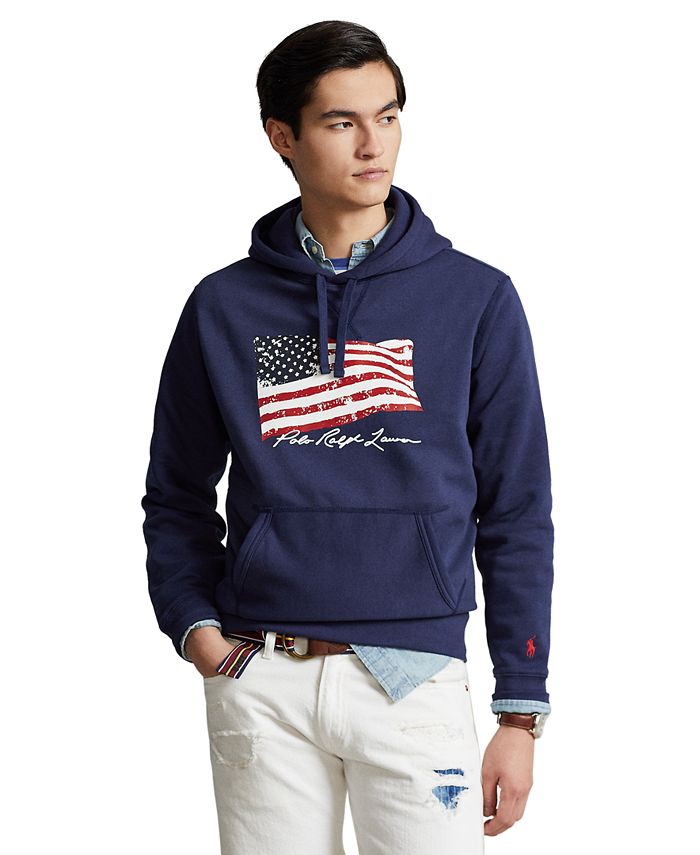 Polo Ralph Lauren Men's American Flag Fleece Hoodie & Reviews - Casual  Button-Down Shirts - Men - Macy's