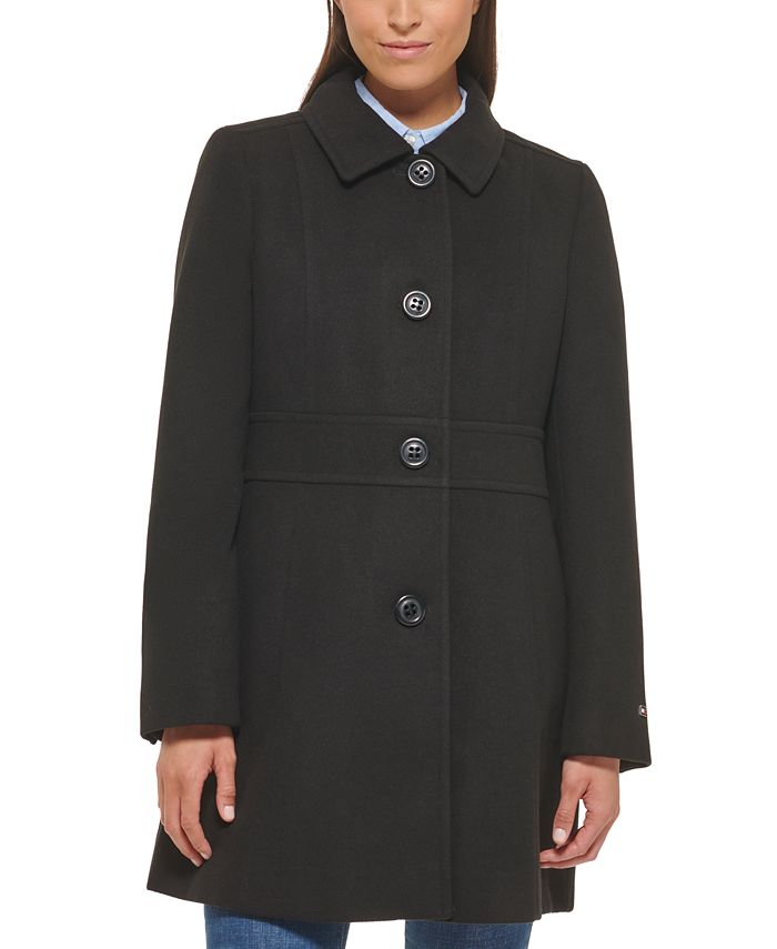 Tommy Hilfiger Women's Peacoat, Created for Macy's & Reviews - Coats ...