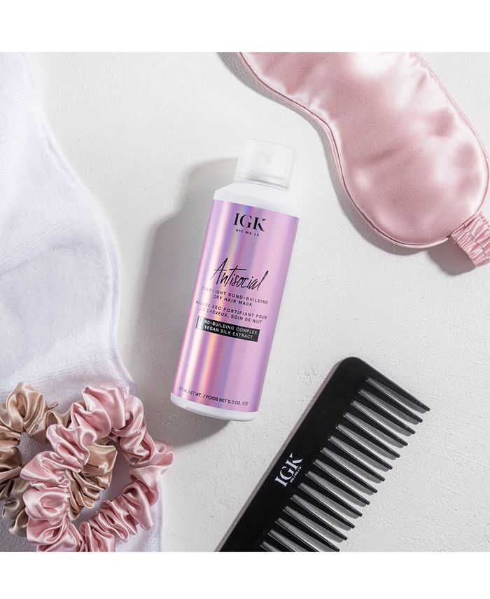 IGK Hair Antisocial Overnight BondBuilding Dry Hair Mask & Reviews
