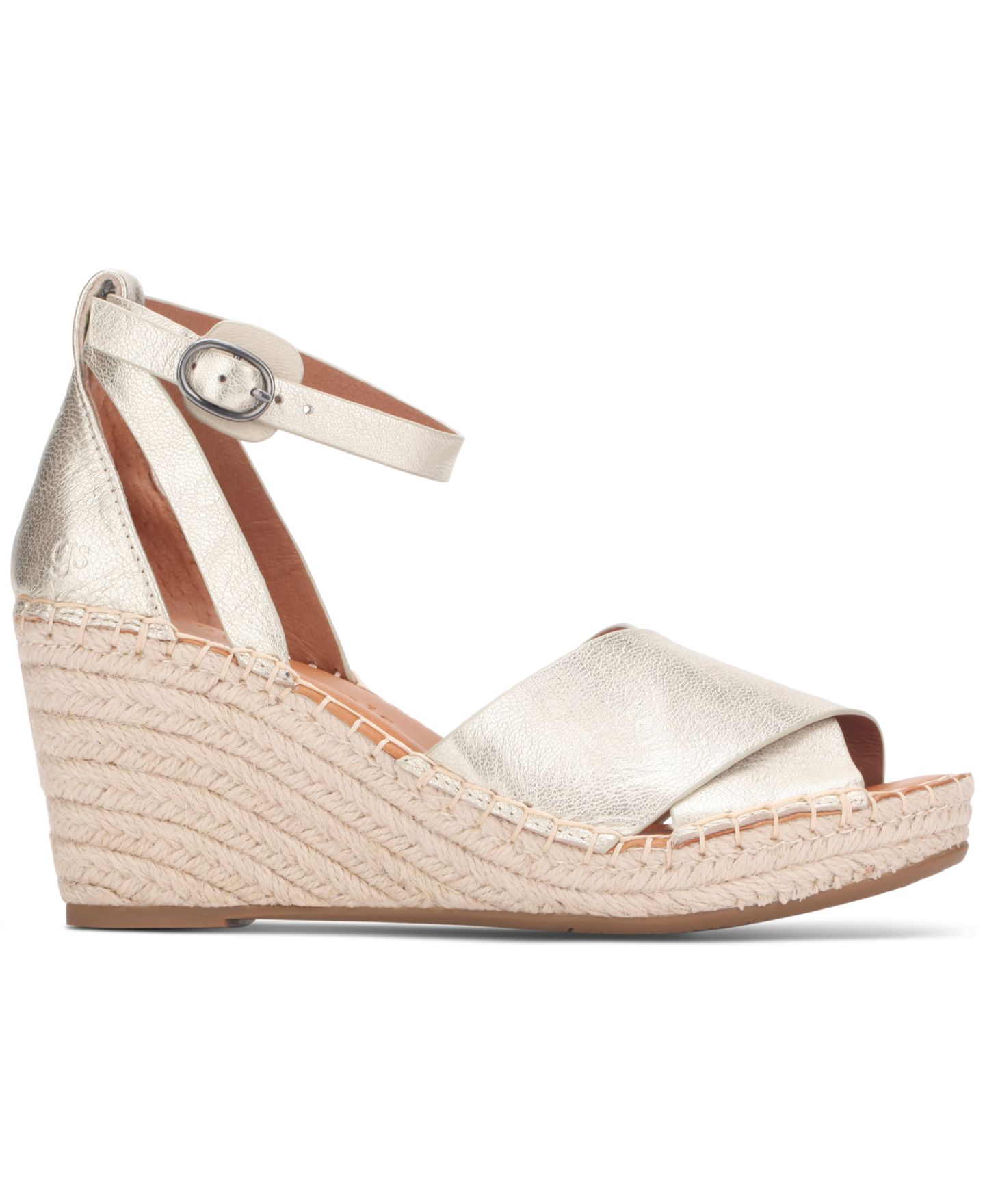 Женские сандалии Gentle Souls Charli Ankle-Strap Espadrille Wedge, цвет: Ледяной — фото 2