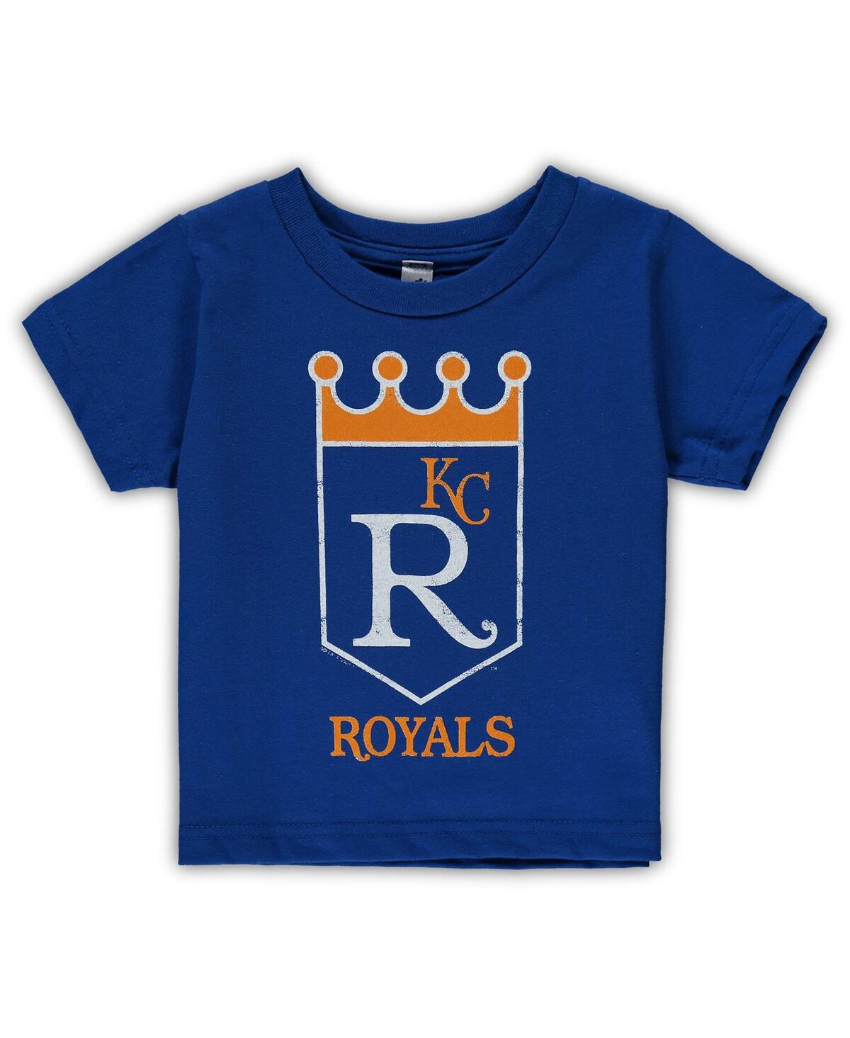 SOFT AS A GRAPE BOYS AND GIRLS TODDLER SOFT AS A GRAPE ROYAL KANSAS CITY ROYALS COOPERSTOWN COLLECTION SHUTOUT T-SHI