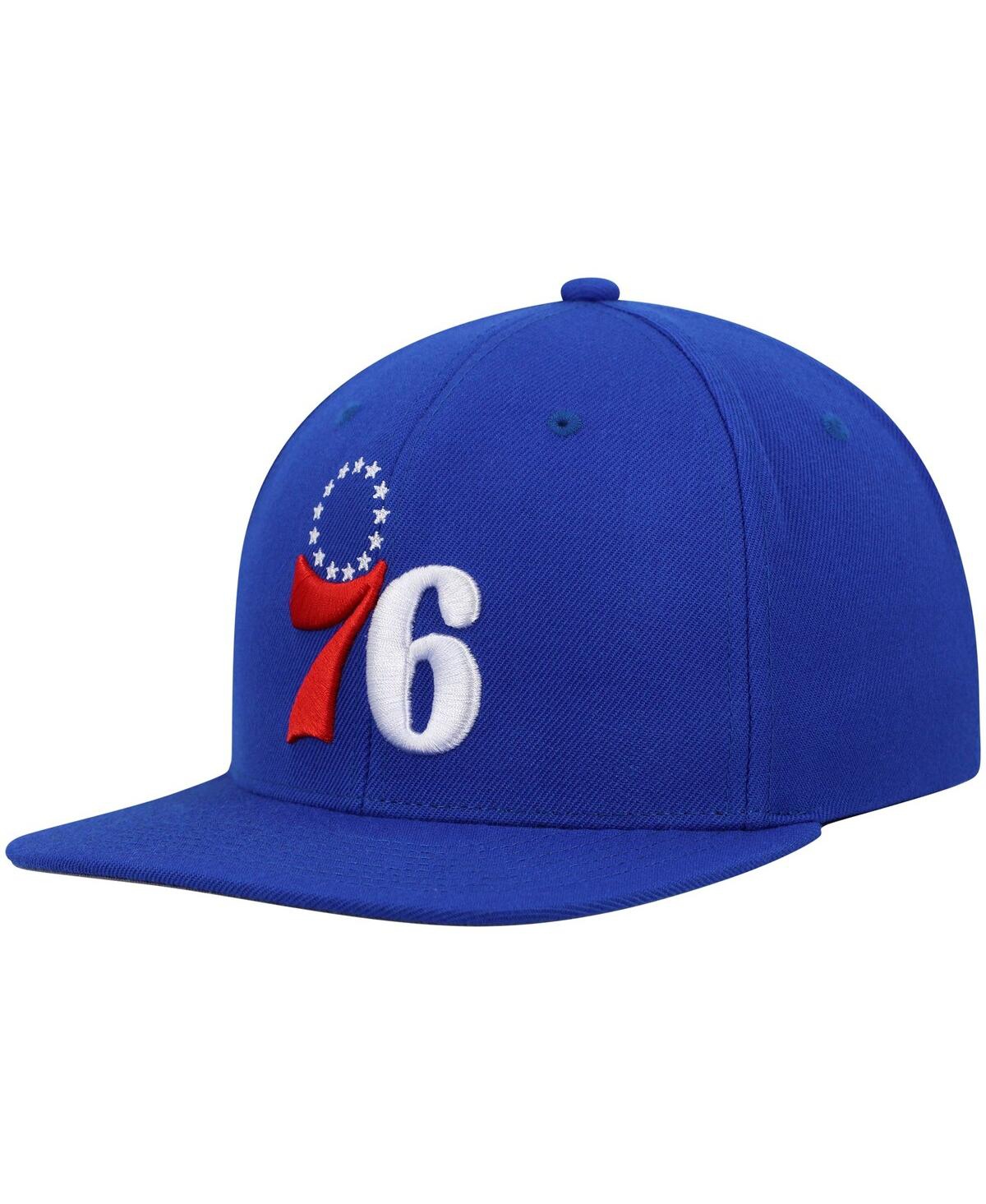 Mitchell & Ness Men's  Royal Philadelphia 76ers Ground 2.0 Snapback Hat In Royal