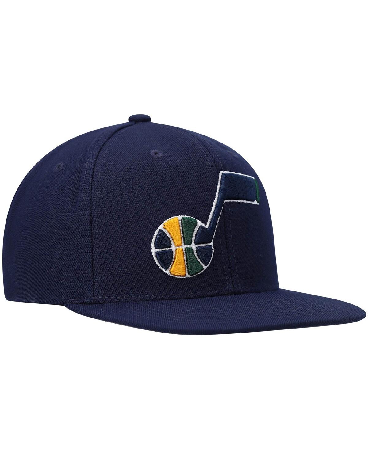 Mitchell & Ness Men's  Navy Utah Jazz Ground 2.0 Snapback Hat In Navy