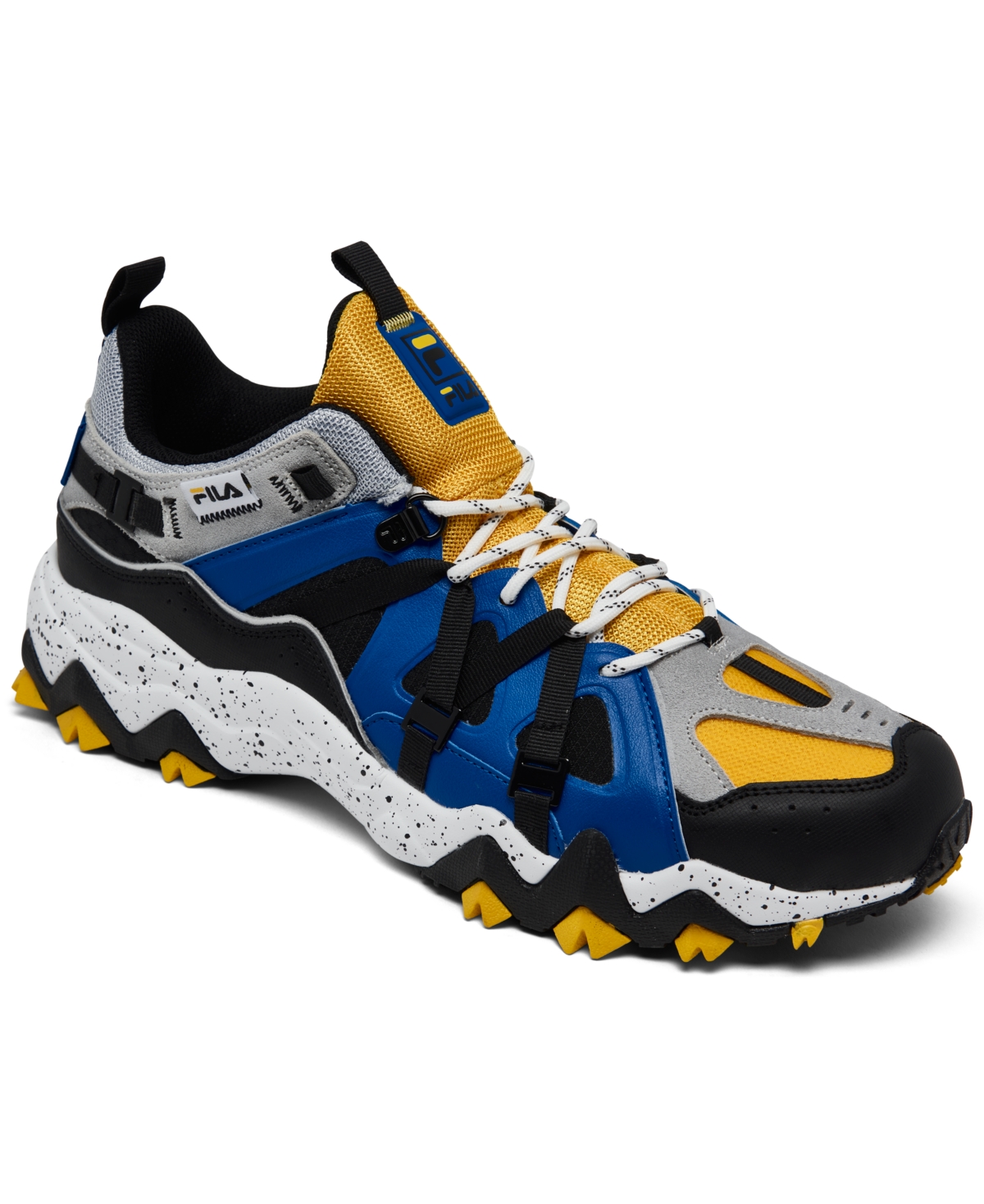 Fila Men's Excursion Running Sneakers From Finish Line In Yellow/blue/black/white | ModeSens