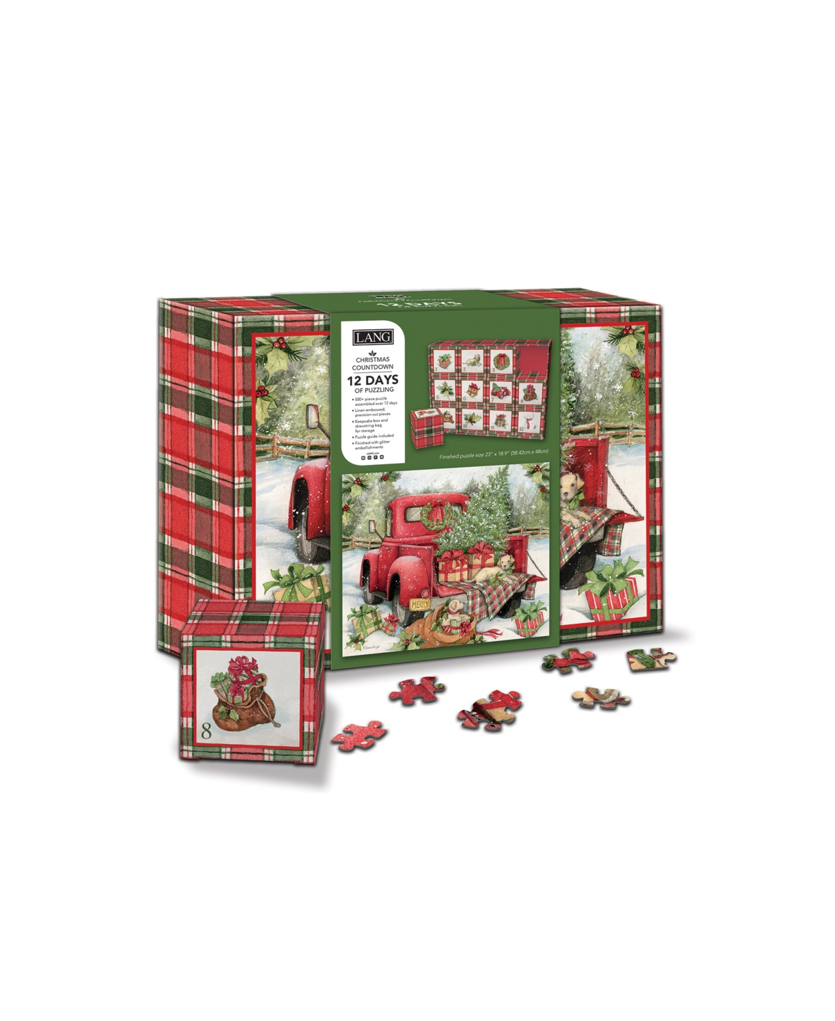 Santa's Truck Christmas Countdown Puzzle - Multi