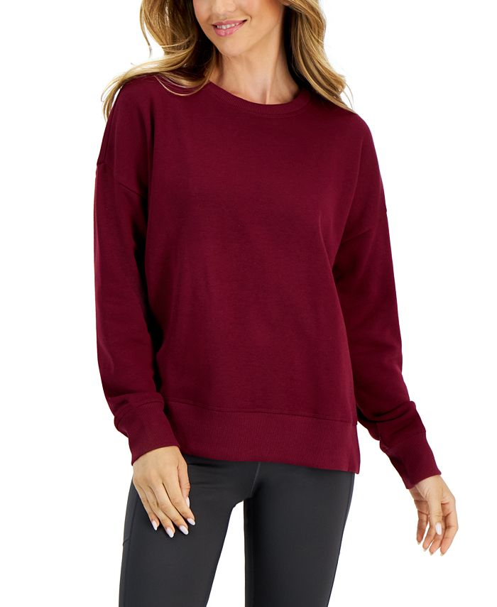 ID Ideology Petite Fleece Crewneck Sweatshirt Created for Macy s