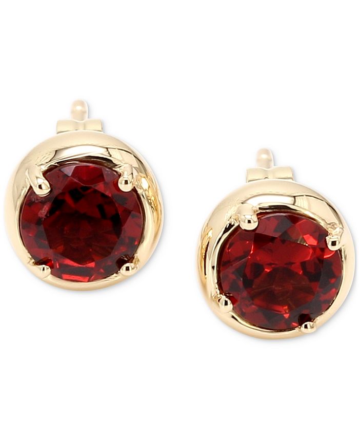 Macys garnet earrings sale