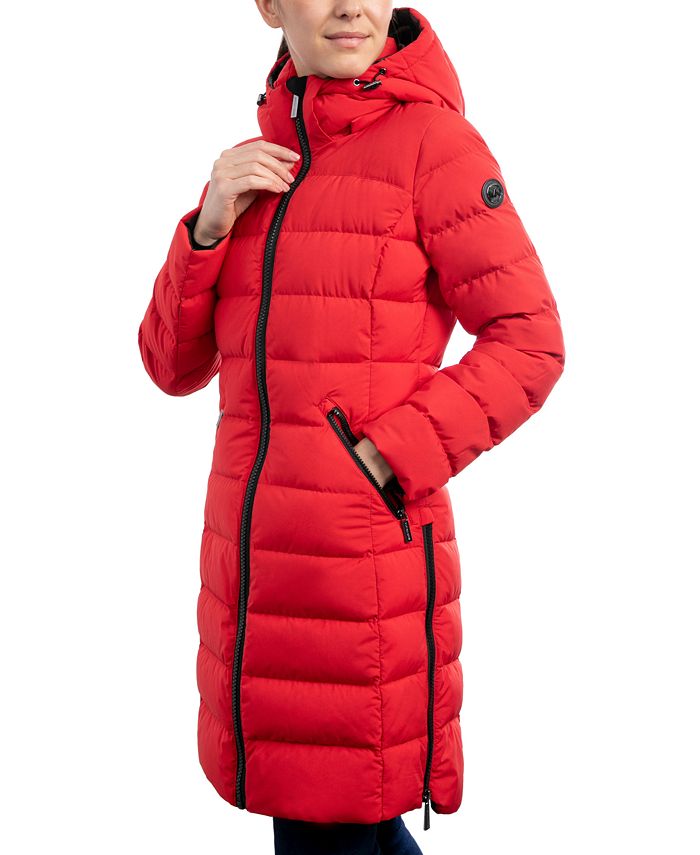 Michael Kors Women's Hooded Down Puffer Coat, Created for Macy's