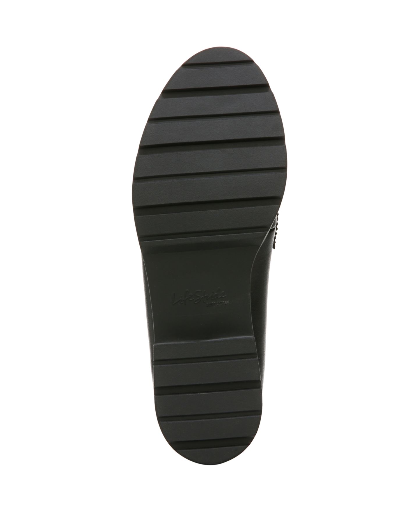 Женские туфли LifeStride London Lug Sole Penny, цвет: Чёрная искусственная кожа — фото 6