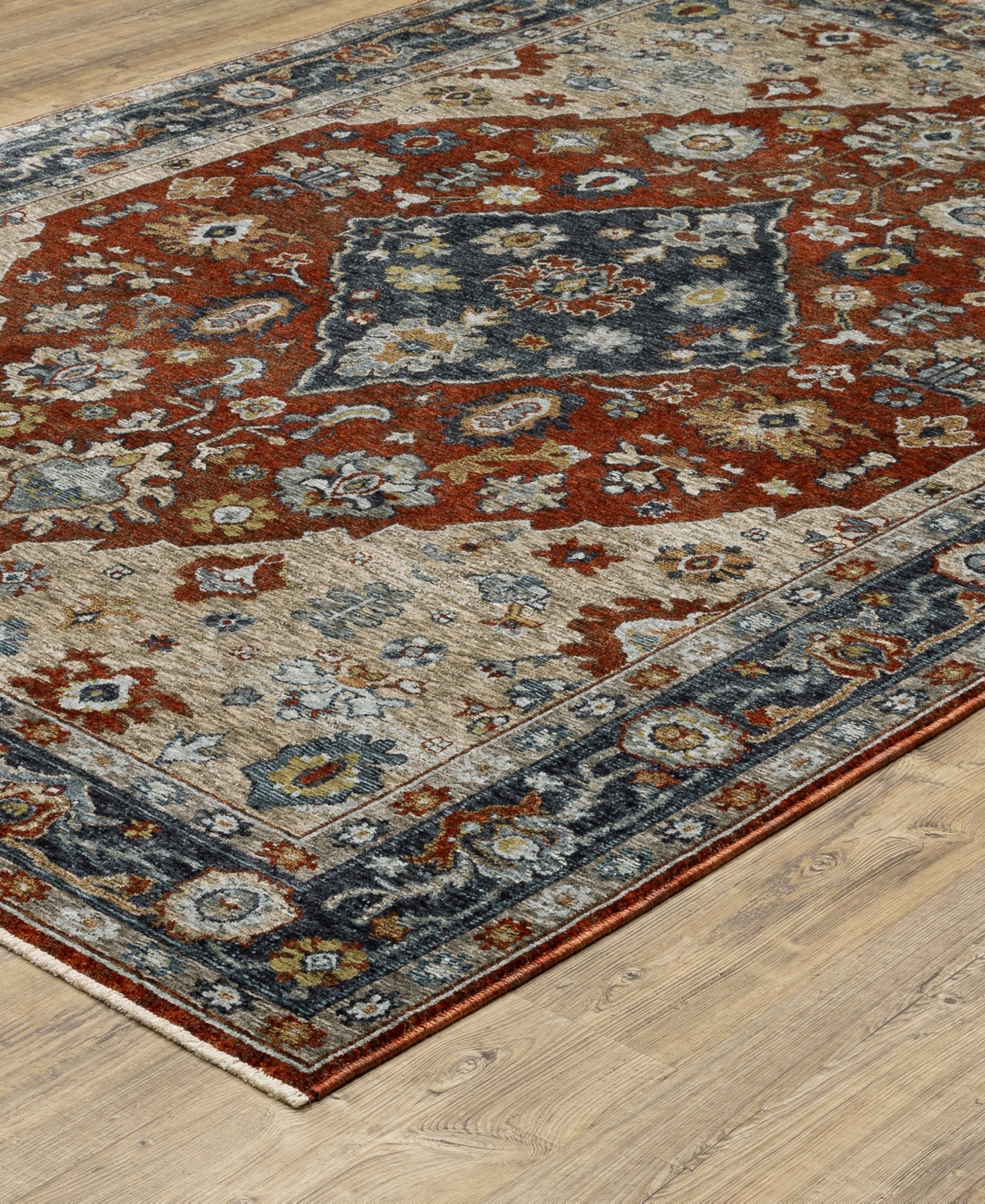 Jhb Design Aberdeen 1143h 2' X 3' Area Rug In Red,blue