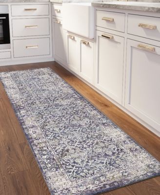 Jericho Washable JC3 2'6" x 8' Runner Area Rug