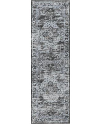 Jericho Washable JC5 2'6" x 12' Runner Area Rug