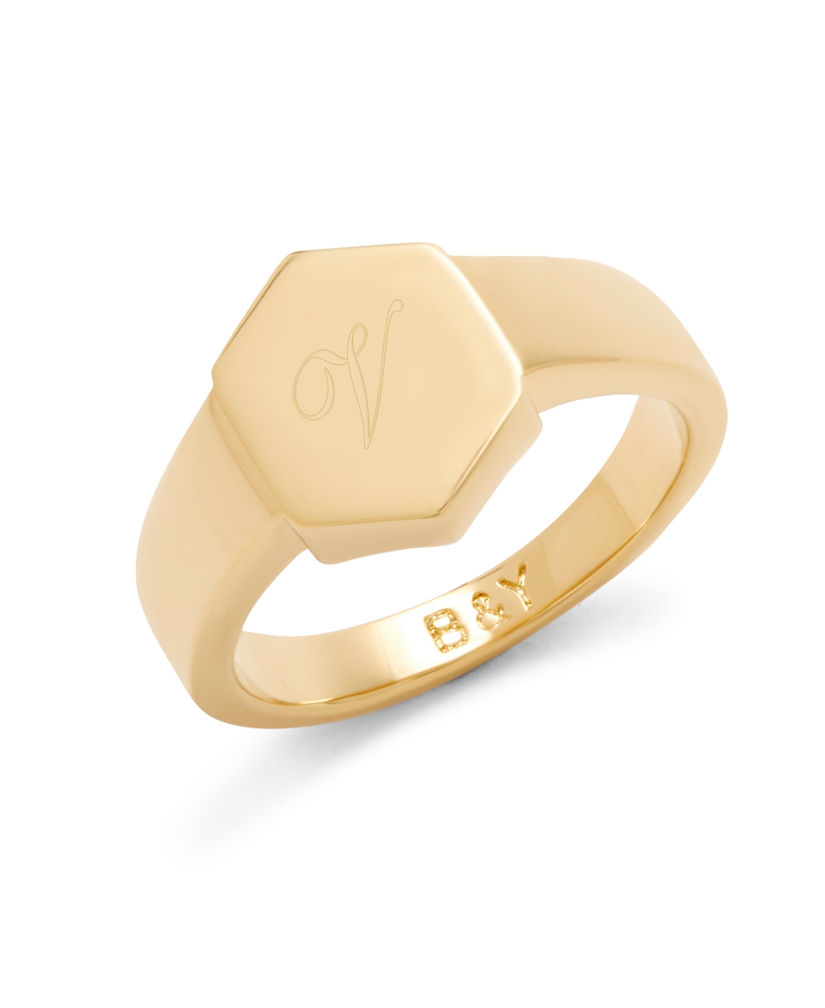 brook & york Hadley Initial Signet Ring