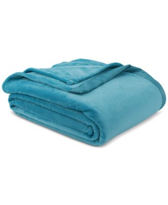 Calm Ocean Berkshire Classic Velvety Plush Blankets, Exclusively at Macy’s - Macy's
