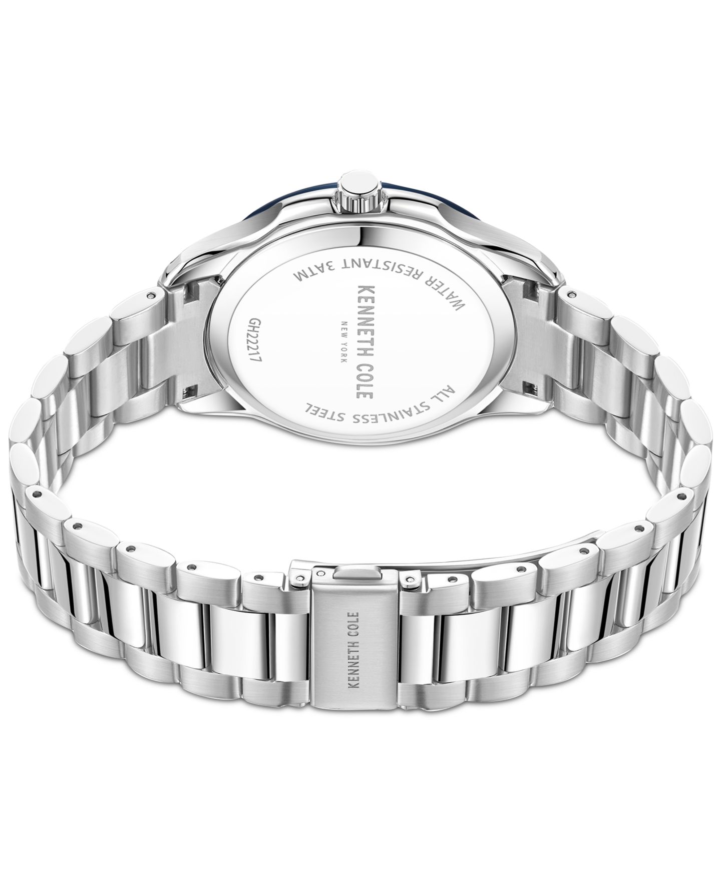 Мужские часы Kenneth Cole Diamond Accent Stainless Steel Bracelet Watch 42mm — фото 3