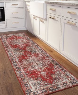 Jericho Washable JC6 2'6" x 10' Runner Area Rug