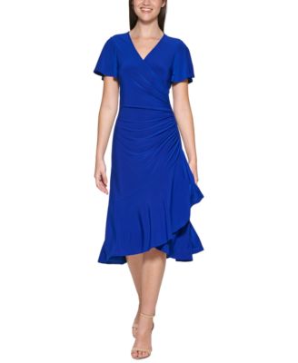 kensie - Flutter-Sleeve Midi Dress