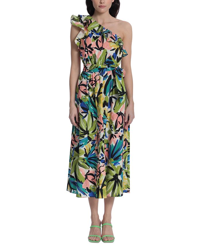 Donna morgan sales one shoulder dress
