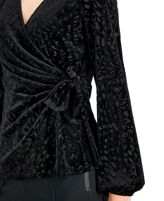 macys velvet tops