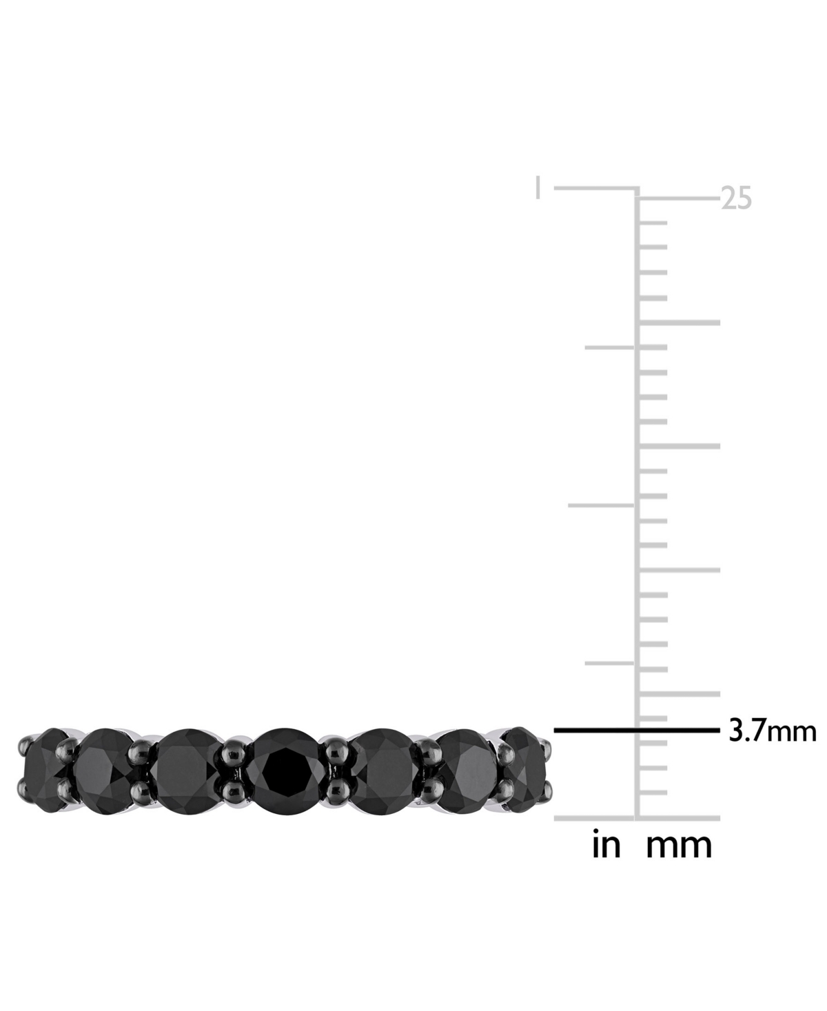 Black Diamond Anniversary Ring (1-3/4 ct. t.w.) in 10k White Gold - 10K White Gold