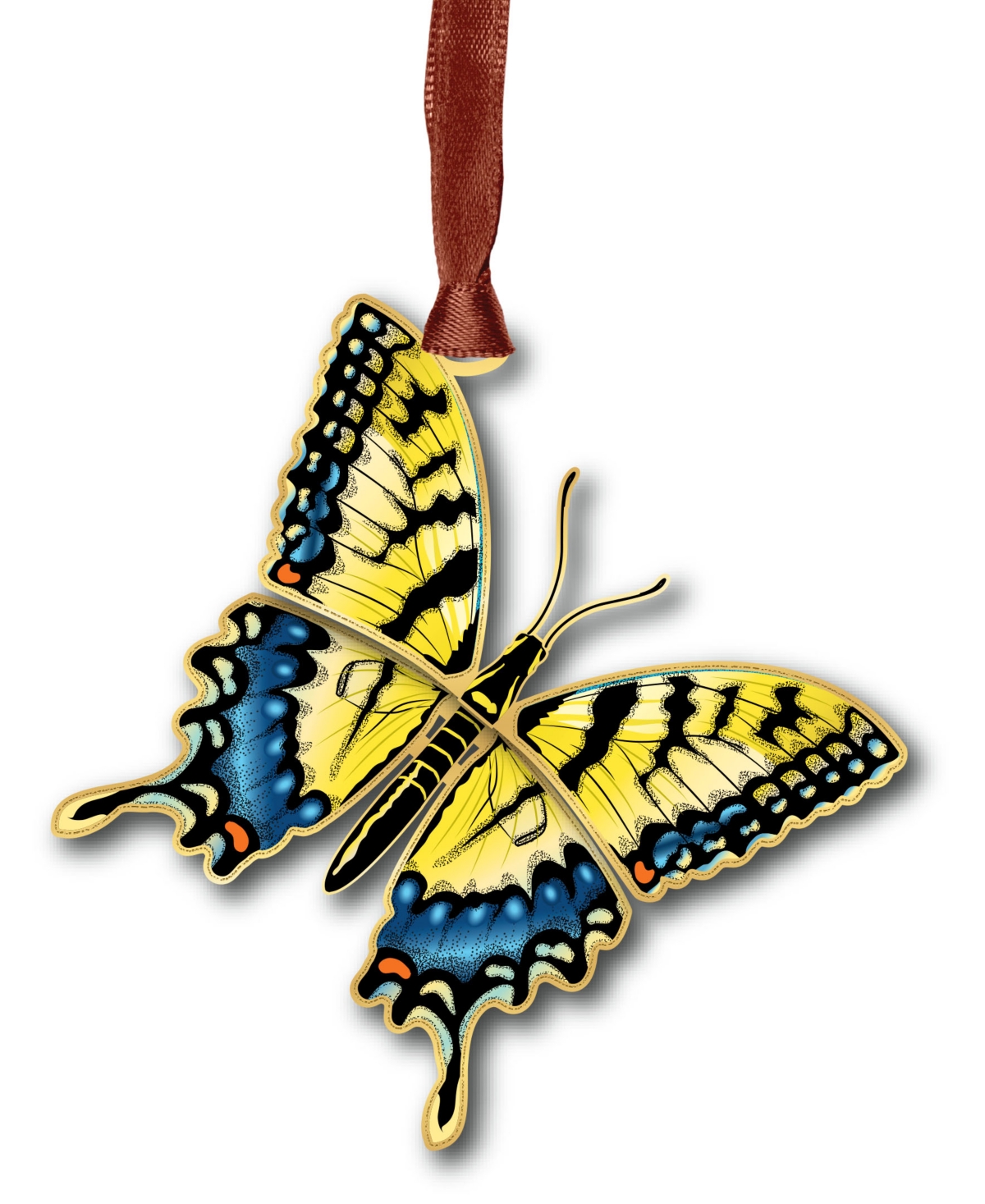 14384076 Yellow Swallowtail Ornament sku 14384076