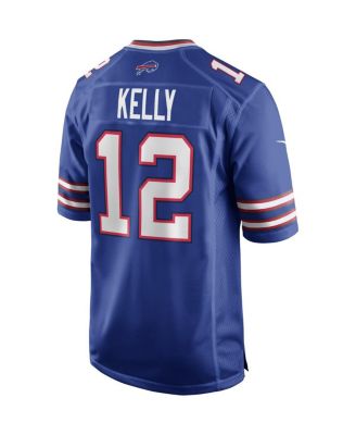 Men's Jim Kelly Royal Buffalo Bills Game Retired Player Jersey
