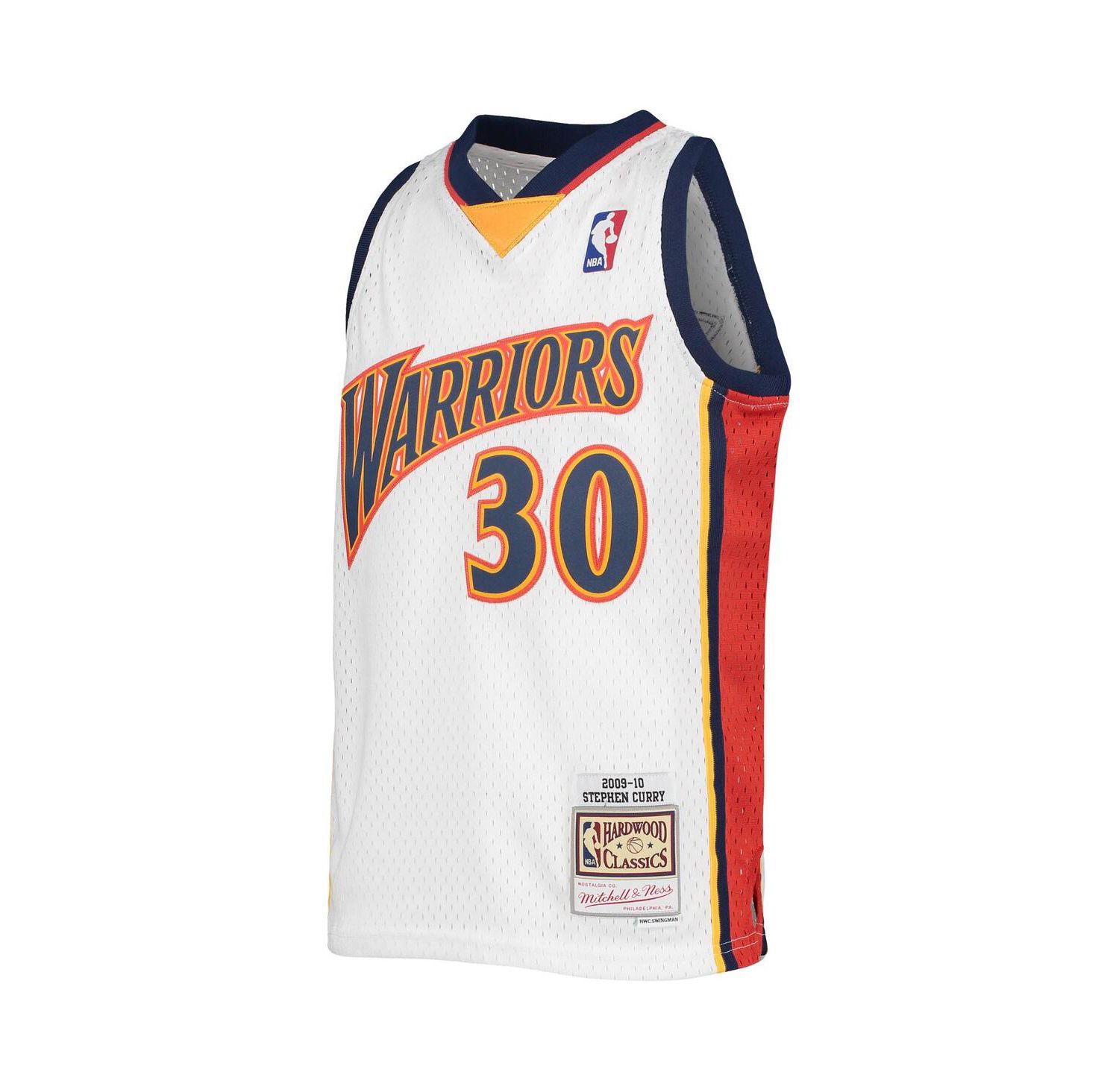 Big Boys Stephen Curry White Golden State Warriors 2009-10 Hardwood Classics Swingman Jersey