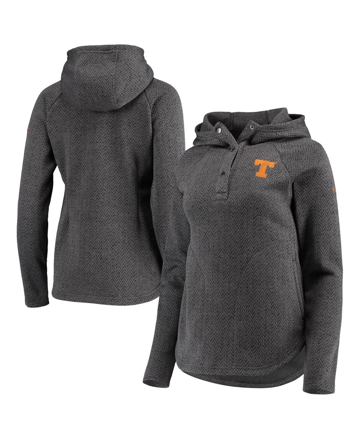 Shop Columbia Women's  Charcoal Texas Longhorns Darling Days Raglan Fleece Pullover Hoodie