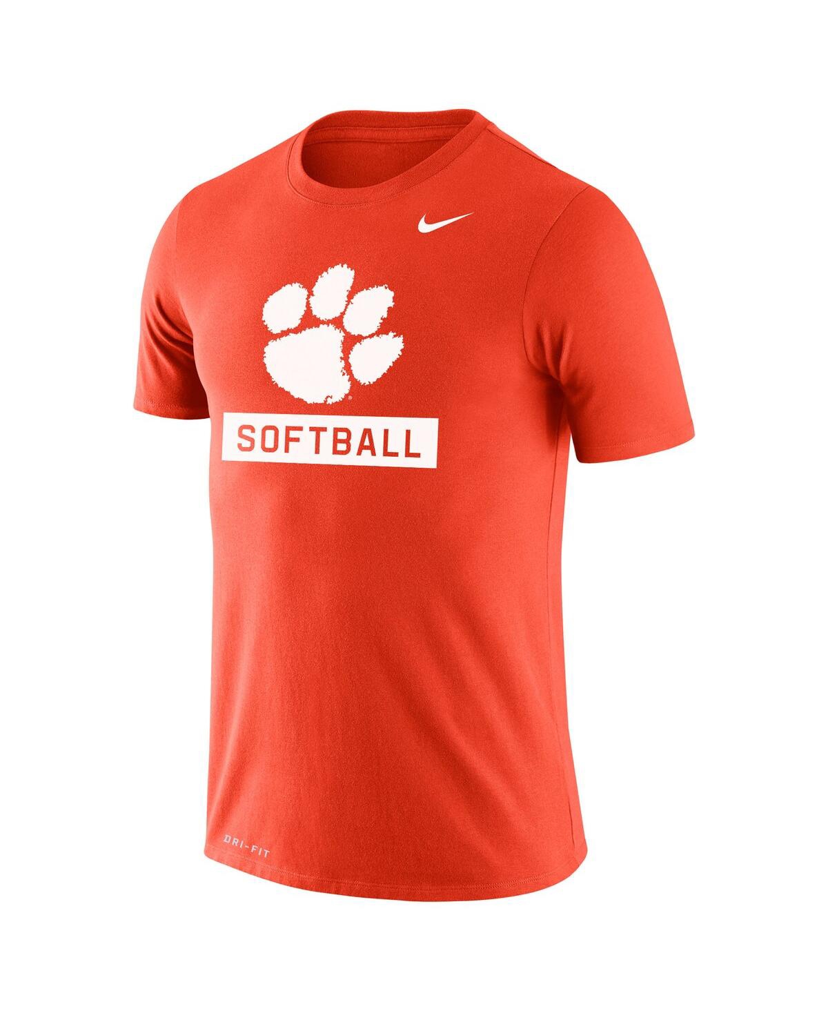 Men's NikeClemson Tigers Softball Drop Legend Performance T-shirt - Orange