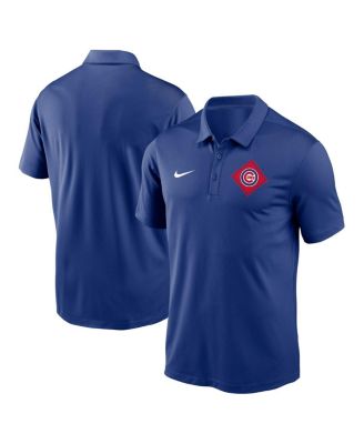 Nike Men's Chicago Cubs Logo Franchise Blue Polo T-Shirt