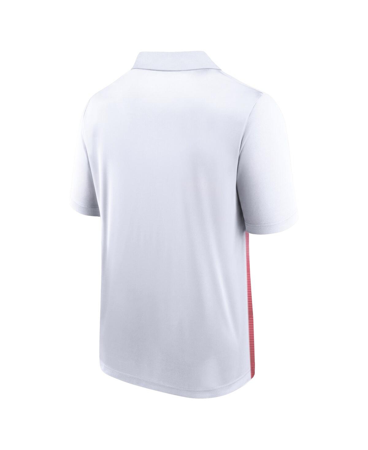Shop Fanatics Men's  White, Red St. Louis Cardinals Iconic Parameter Sublimated Polo Shirt In White,red