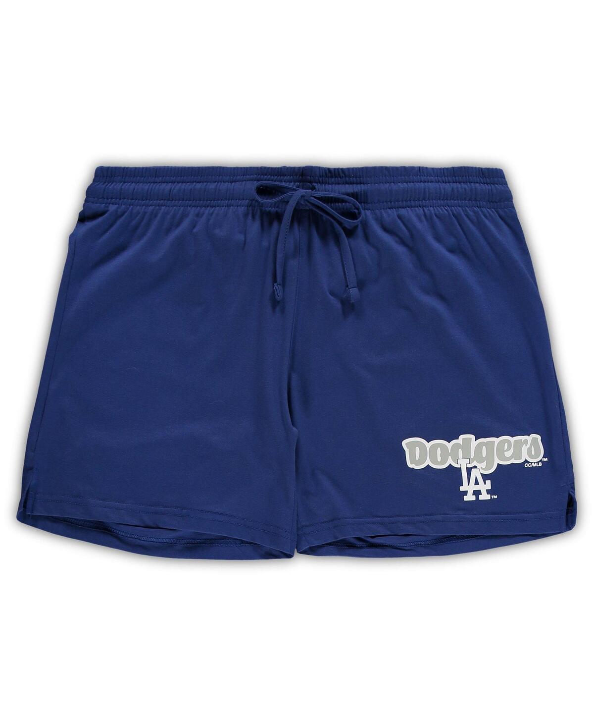 Women's Concepts SportLos Angeles Dodgers Plus Size Cloud Tank Top and Shorts Sleep Set - Royal