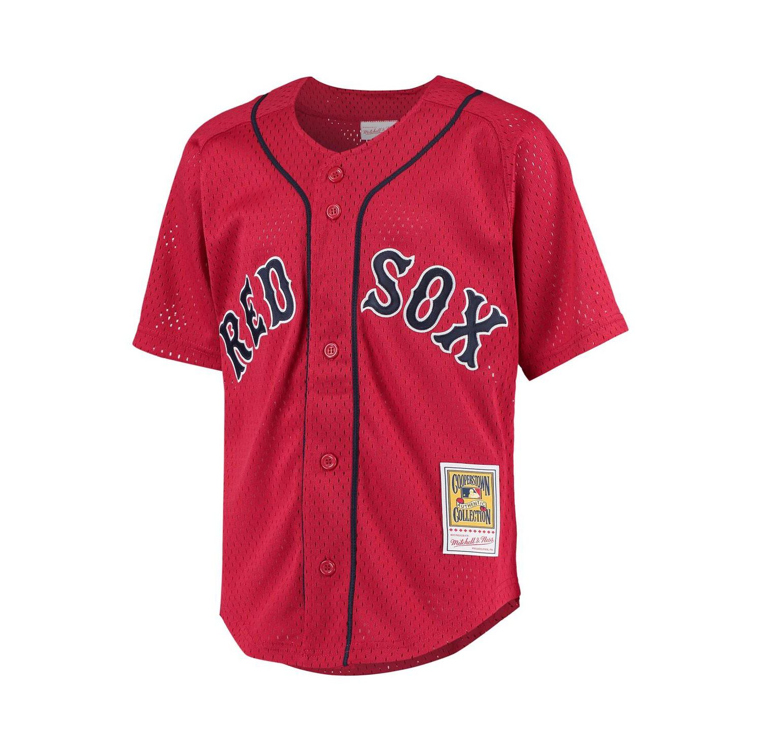 Big Boys David Ortiz Red Boston Red Sox Cooperstown Collection Batting Practice Jersey