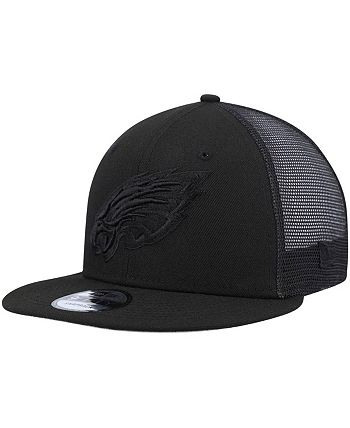 New Era Men's Black, White Philadelphia Eagles Logo Patch Trucker 9Forty  Snapback Hat - Macy's