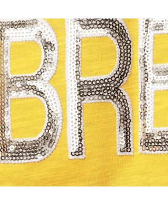 Women's Navy and Gold Milwaukee Brewers Lead Off Notch Neck T-shirt