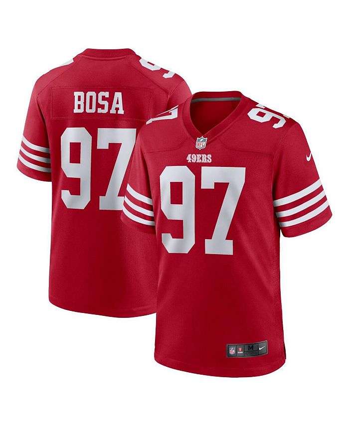 Men's Nike Nick Bosa Scarlet San Francisco 49ers Name & Number T-Shirt Size: Medium