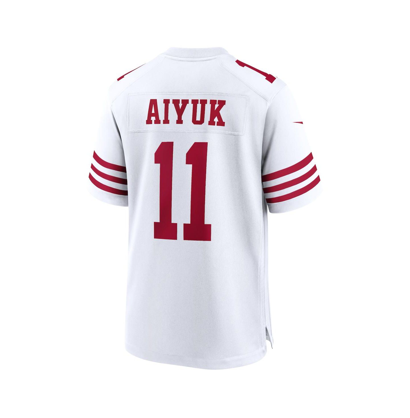 Мужской топ Nike Brandon Aiyuk San Francisco 49ers Player Game Jersey, цвет: Белый — фото 2