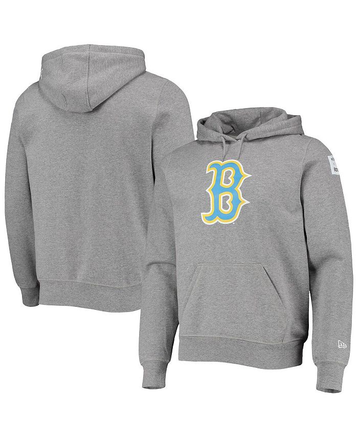 New Era Men's Gray Boston Red Sox City Connect Pullover Hoodie