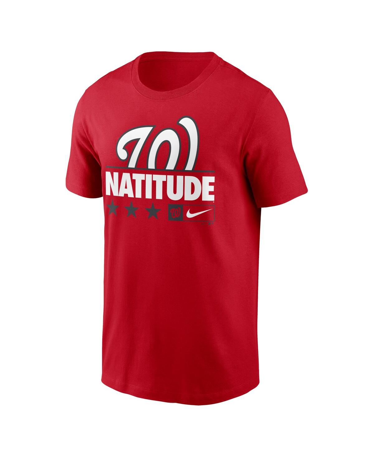 Shop Nike Men's  Red Washington Nationals Natitude Local Team T-shirt