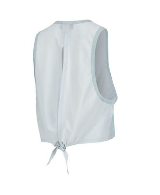 Women's Light Blue Texas Rangers Open Back Twist-Tie Tank Top