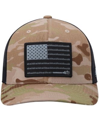 Men's Camo, Black Liberty Roper Team Trucker Snapback Hat