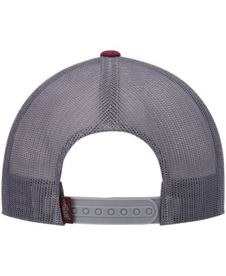 Men's Maroon, Gray Sterling Trucker Snapback Hat