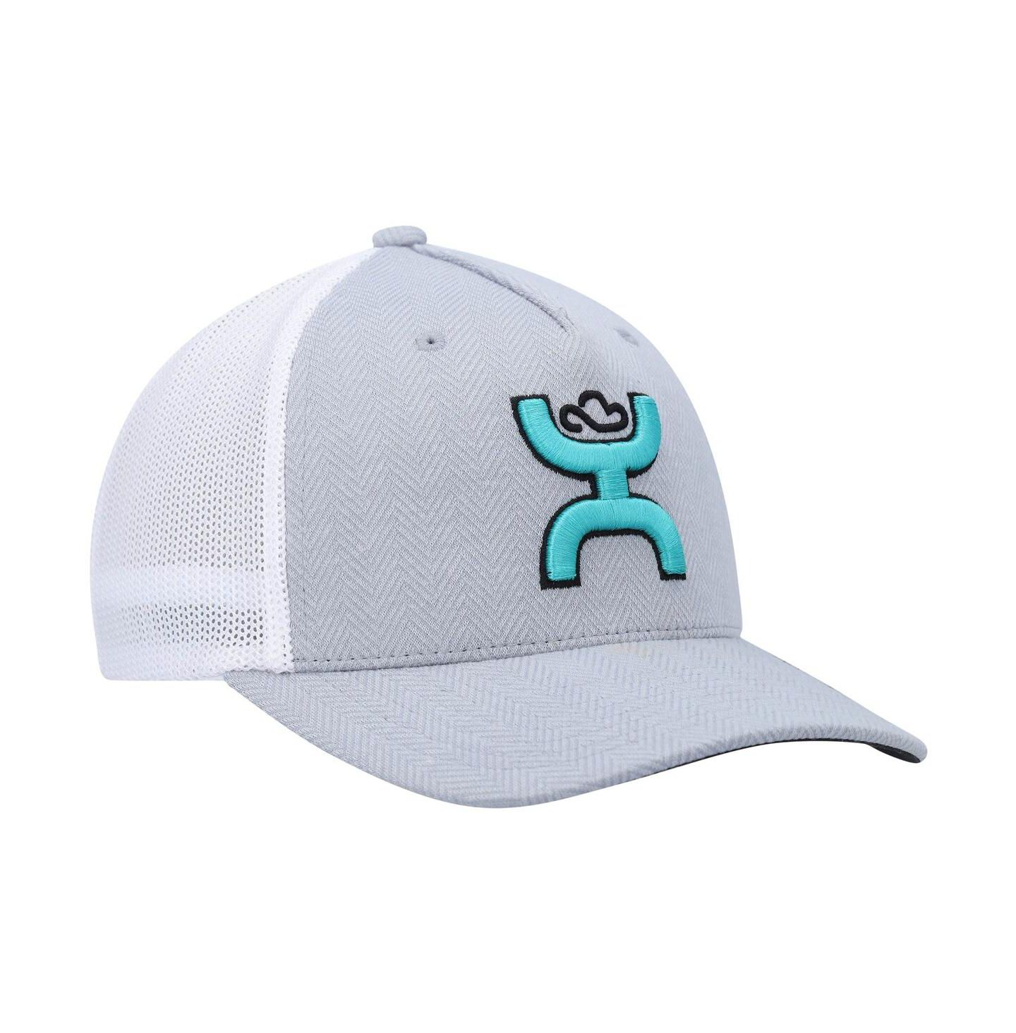 Мужская кепка Hooey Gray, White Coach Flex Hat — фото 4