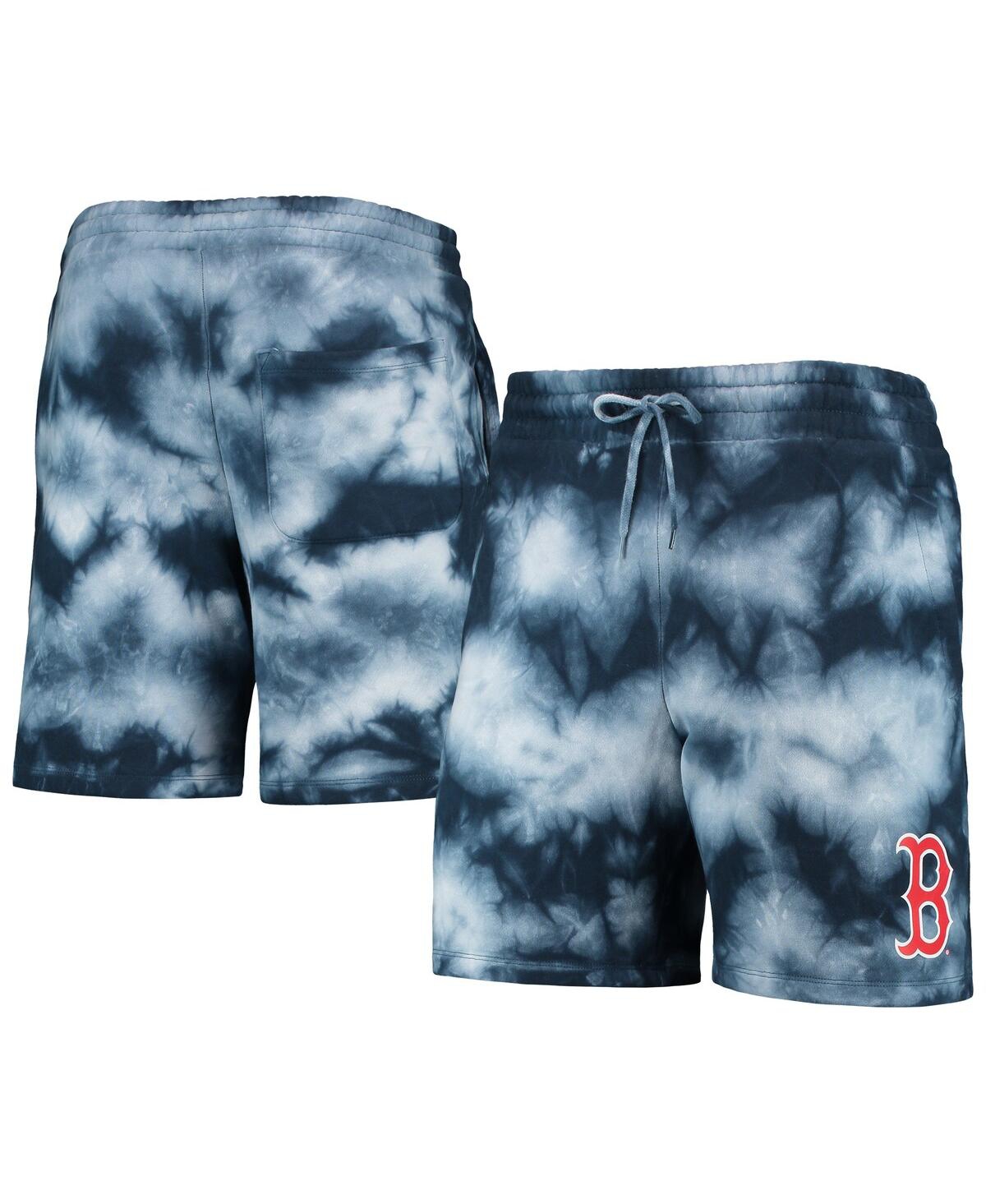 Shop New Era Men's  Navy Boston Red Sox Team Dye Shorts