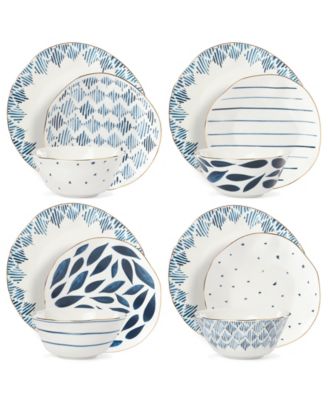 Blue Bay 12 Pc. Dinnerware Set, Service for 4