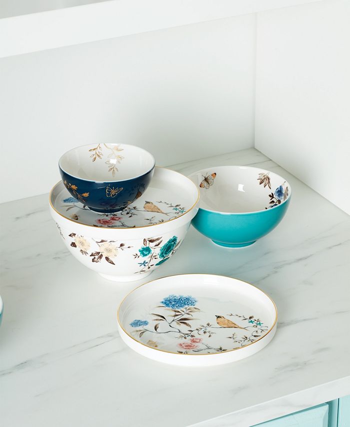 Lenox Sprig Vine Luna Nesting Dinnerware Set, 8 Piece - Macy's