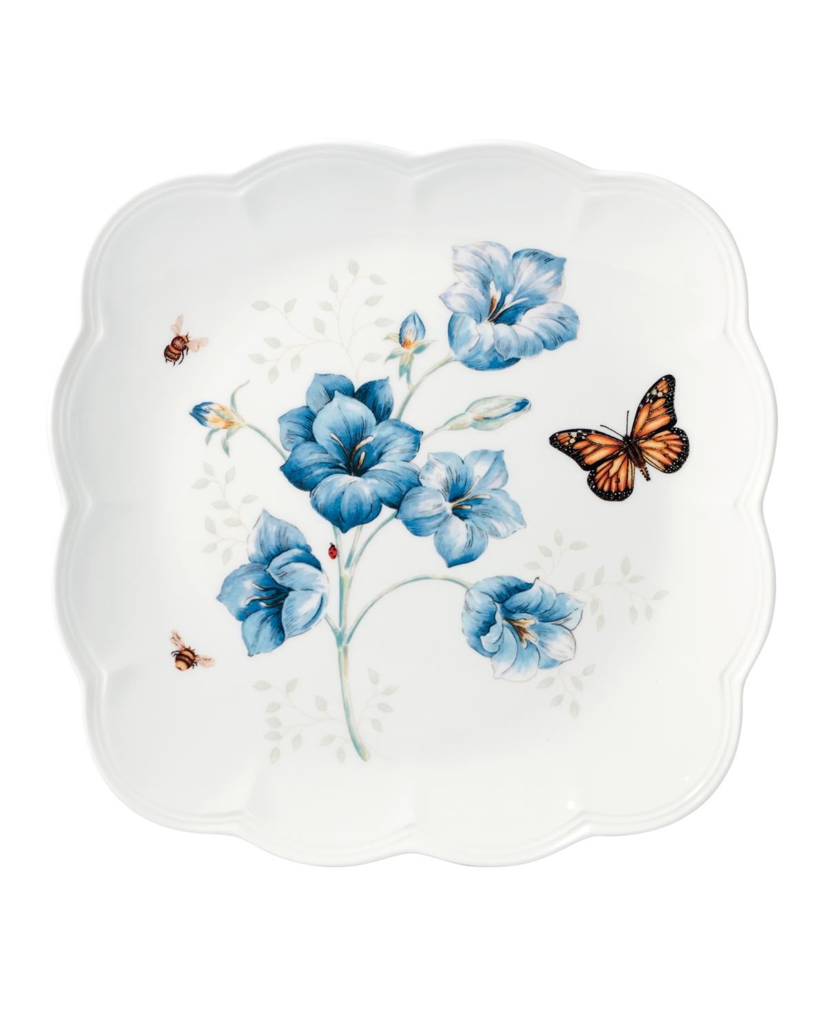 Lenox Butterfly Meadow Square Dinner Plate - Multi and White