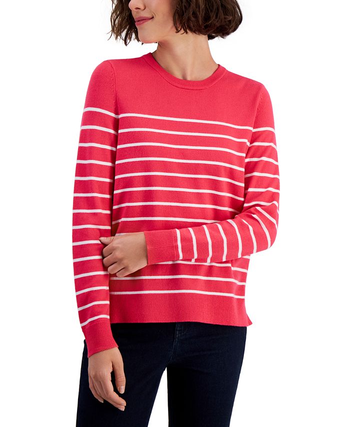 Style & Co Women's Striped Sweater, Created for Macy's Macy's