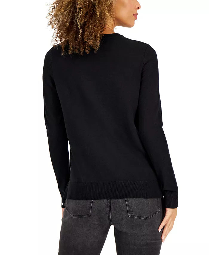 Petite Crew-Neck Sweater - thumbnail 2