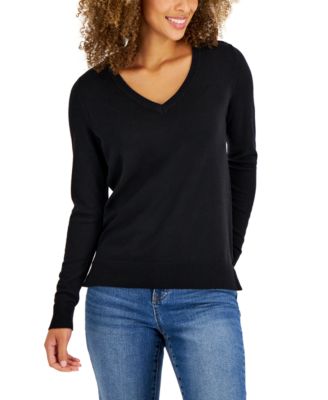 Style & Co - Women's V-Neck Long-Sleeve Sweater